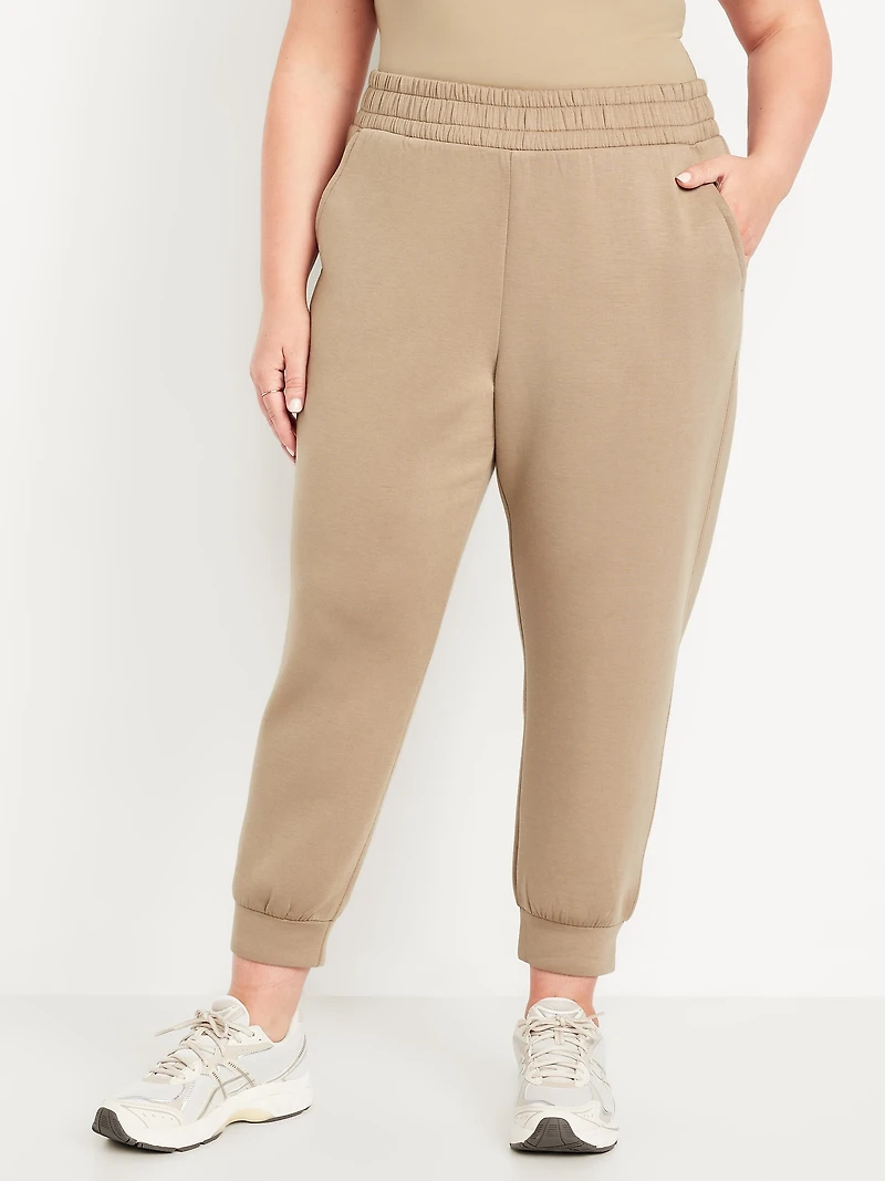 High-Waisted Bounce Fleece Jogger Sweatpants