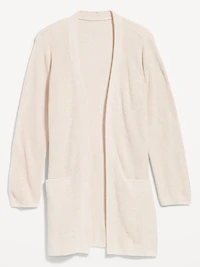 Longline Open-Front Sweater