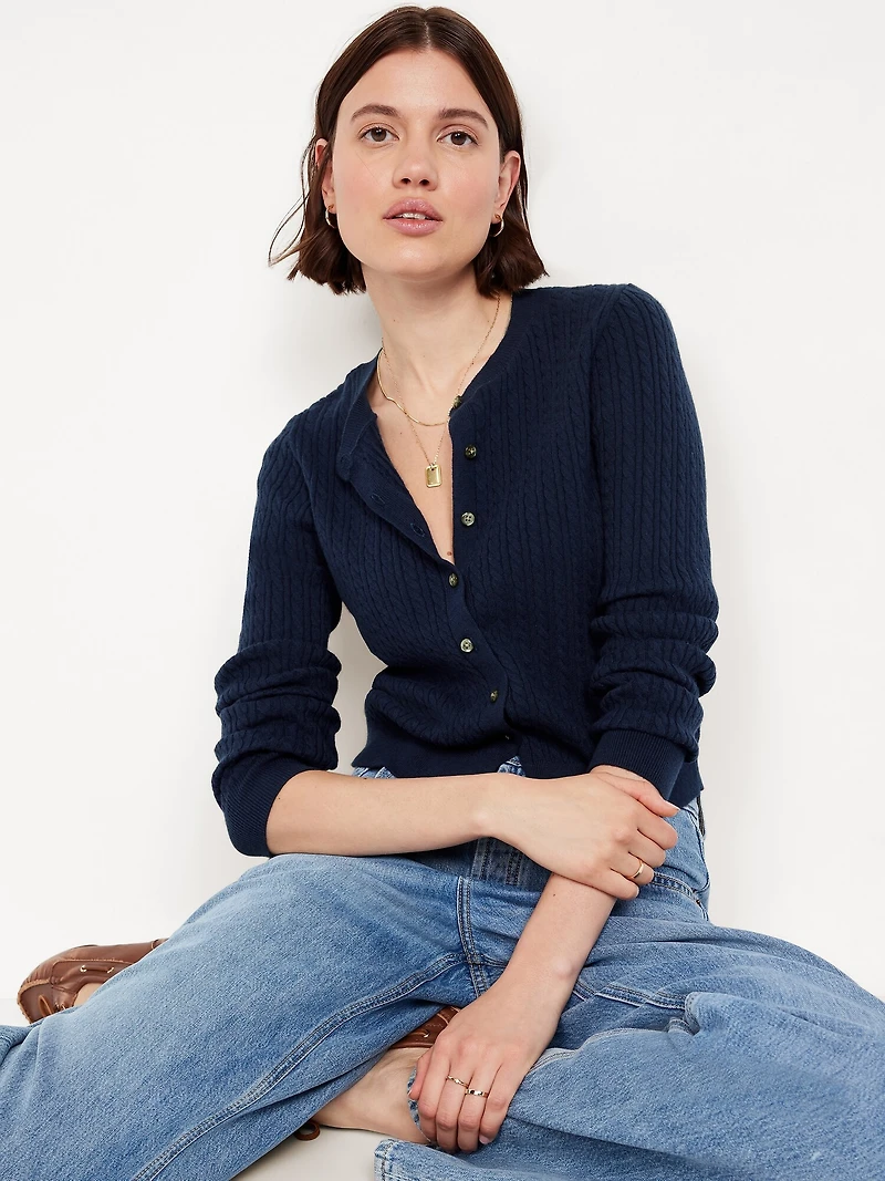 SoSoft Cropped Cardigan Sweater