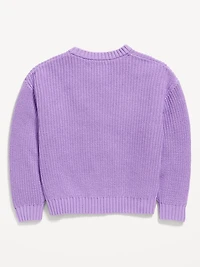Oversized Crew-Neck Sweater for Girls
