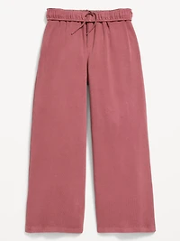 Baggy Fleece Straight-Leg Sweatpants for Girls
