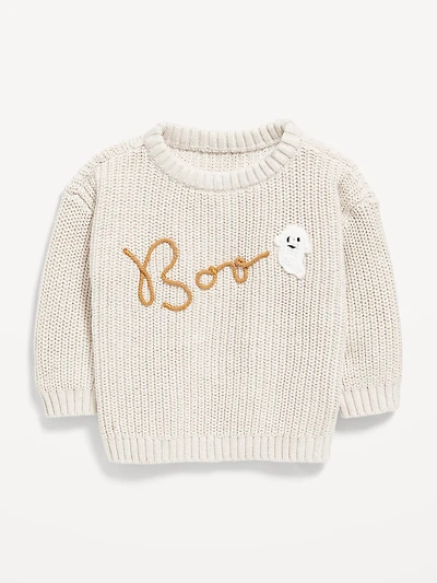 Loose Shaker-Stitch Sweater for Baby