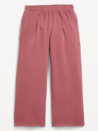 Baggy Fleece Straight-Leg Sweatpants for Girls