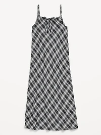 Printed Sleeveless Fit and Flare Maxi Dress for Girls