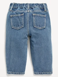 Drawstring Barrel-Leg Jeans for Baby
