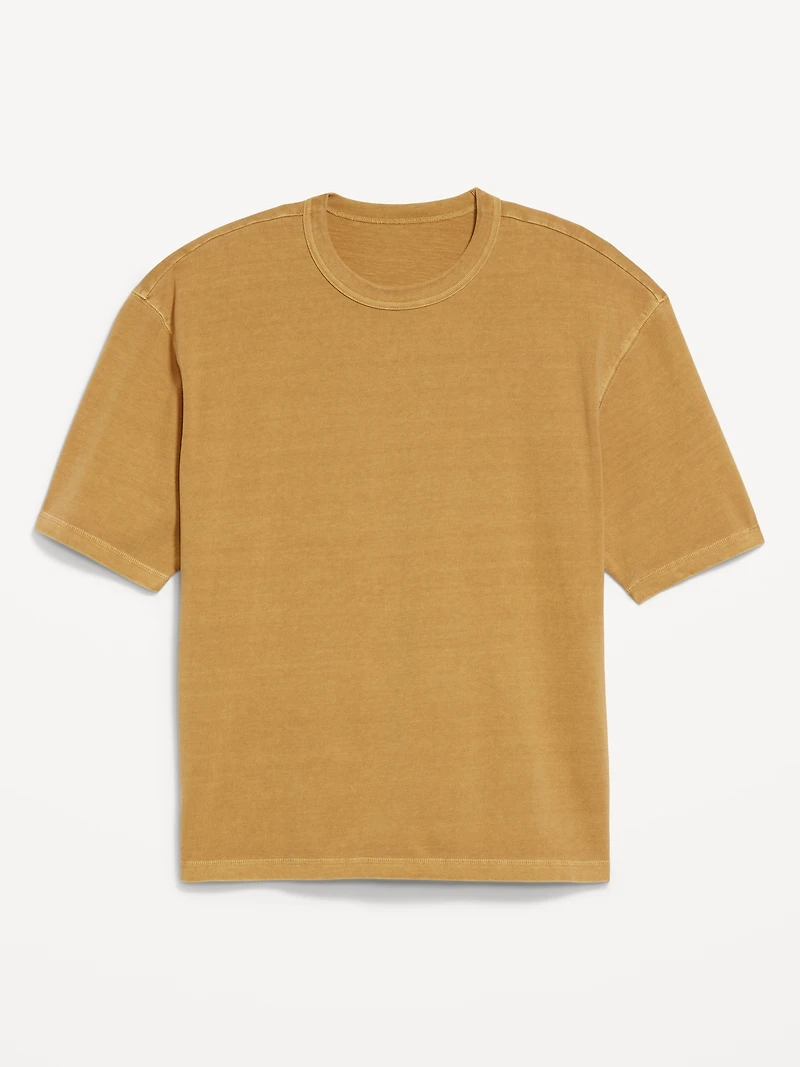 Garment-Dyed Cropped T-Shirt