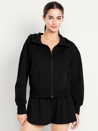 Dynamic Fleece Oversized Zip Hoodie Sweatshirt