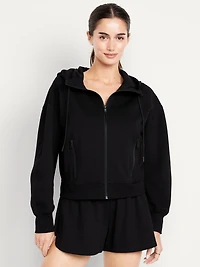 Dynamic Fleece Oversized Zip Hoodie Sweatshirt