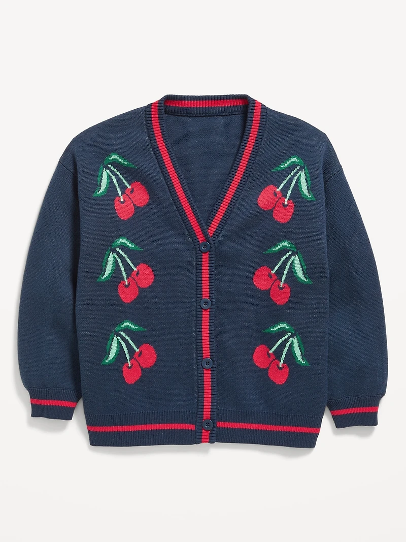 Slouchy Long-Sleeve Cardigan Sweater for Girls