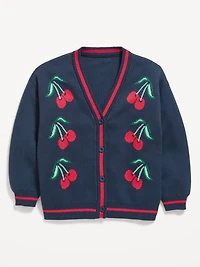 Slouchy Long-Sleeve Cardigan Sweater for Girls