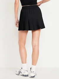 Extra High-Waisted Micro-Pleated Performance Skort