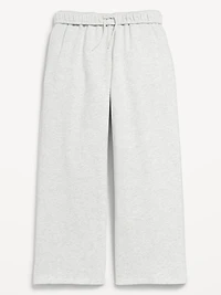 Baggy Fleece Straight-Leg Sweatpants for Girls
