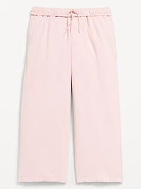 Baggy Fleece Straight-Leg Sweatpants for Girls
