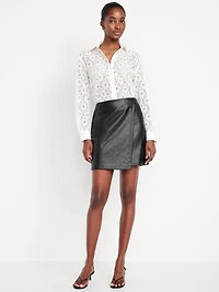 High-Waisted Mini Skirt