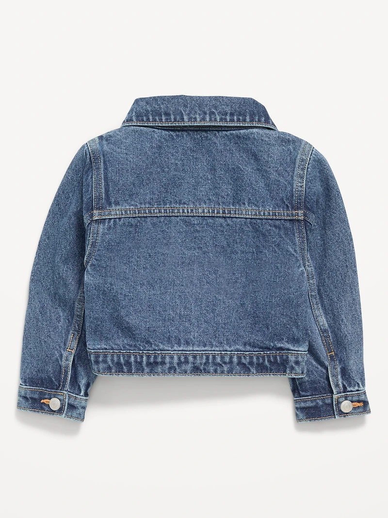 Embroidered Stars Trucker Jean Jacket for Toddler Girls