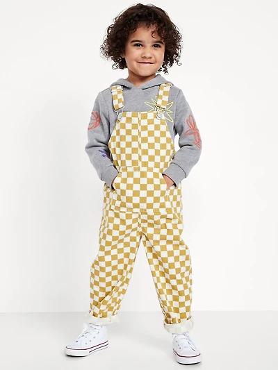 Printed Twill Overalls for Toddler Boys
