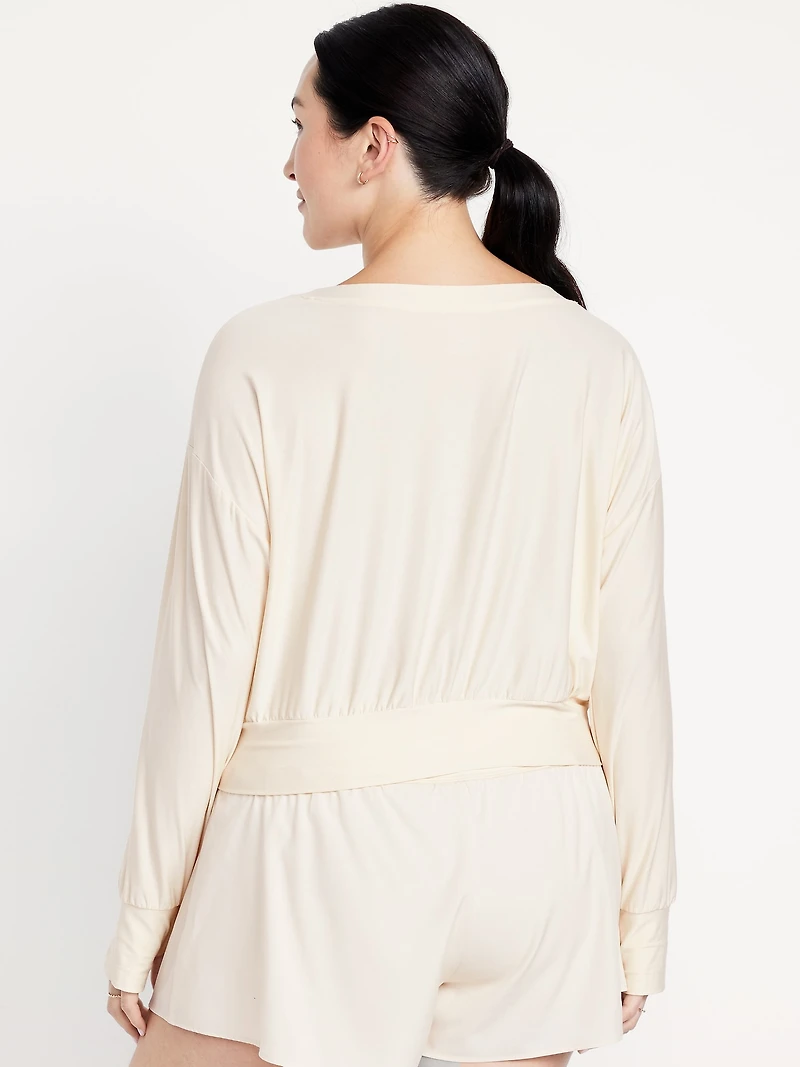 CloudMotion Boat-Neck Top
