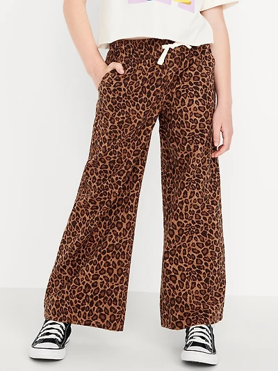 High-Waisted Baggy Wide-Leg Pull-On for Girls