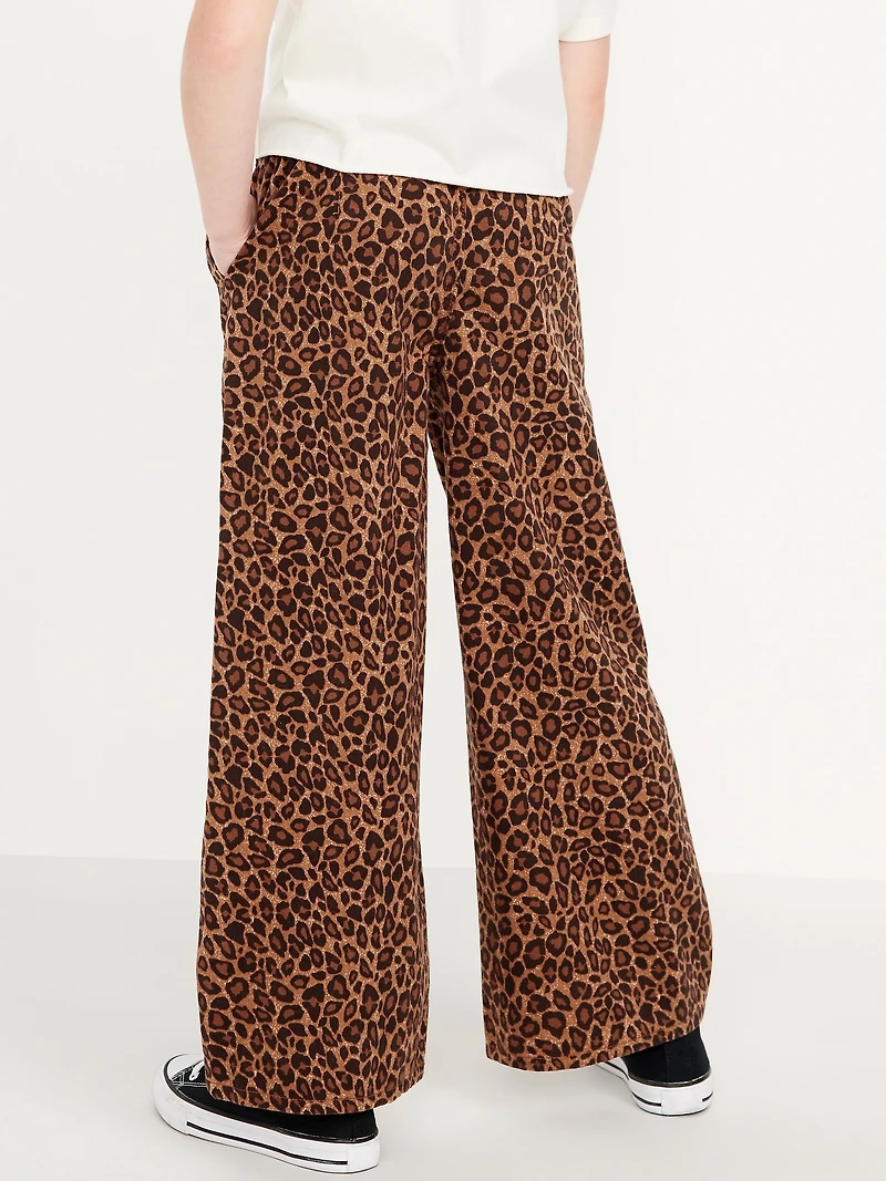 High-Waisted Baggy Wide-Leg Pull-On for Girls