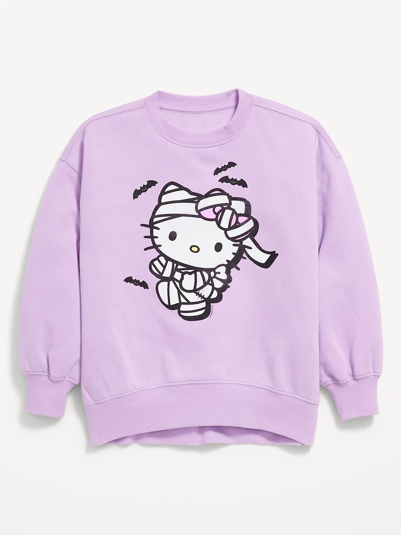 Hello Kitty® Oversized Graphic Tunic Sweatshirt for Girls
