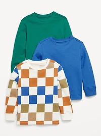 Long-Sleeve T-Shirt 3-Pack for Toddler Boys