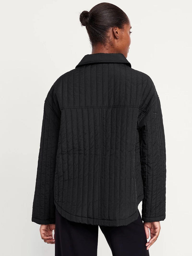 Lightweight Water-Resistant Quilted Jacket