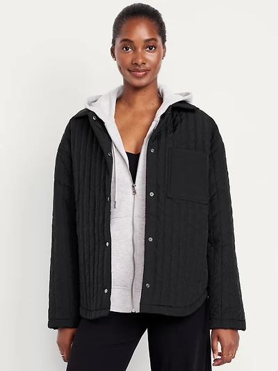 Lightweight Water-Resistant Quilted Jacket