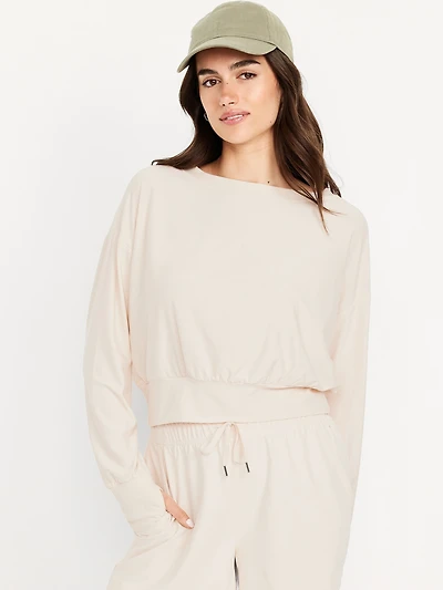 CloudMotion Boat-Neck Top