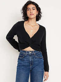 SoSoft Twist-Front Sweater