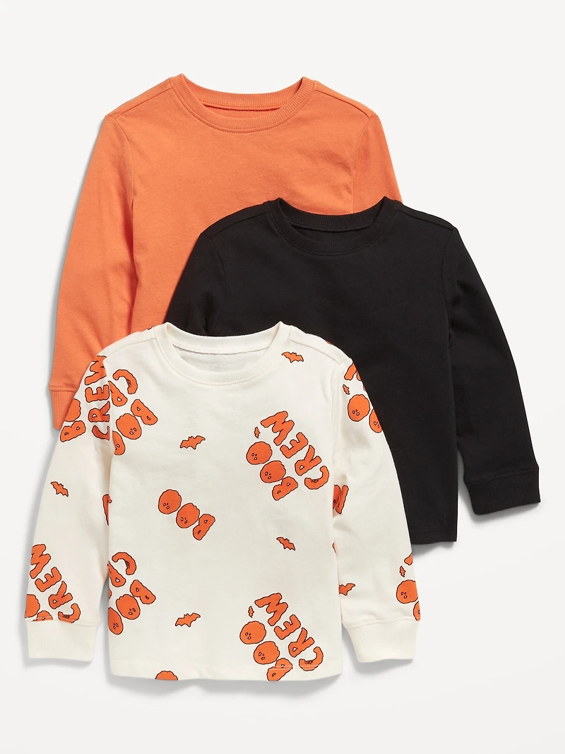 Long-Sleeve T-Shirt 3-Pack for Toddler Boys