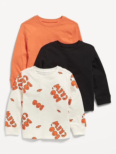 Long-Sleeve T-Shirt 3-Pack for Toddler Boys