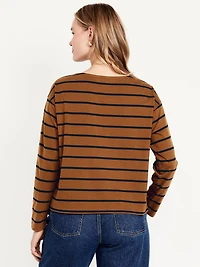 Long-Sleeve Mariner Loose T-Shirt