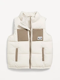 Pocket Puffer Vest for Toddler Boys