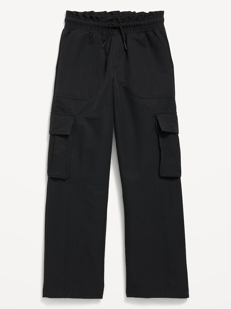 High-Waisted Cargo Wide-Leg Performance Pants for Girls
