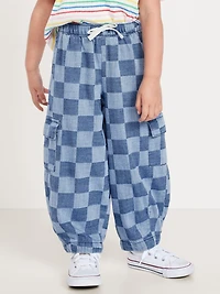 Barrel-Leg Cargo Pants for Toddler Girls