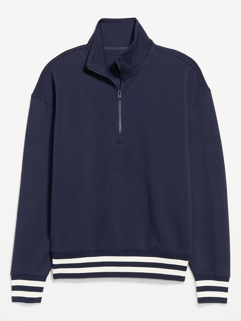 SoComfy Oversized Half-Zip Sweatshirt