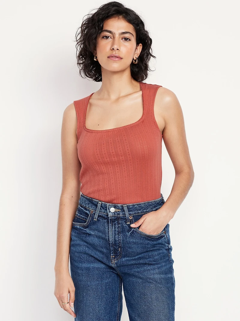 Trapeze-Neck Top