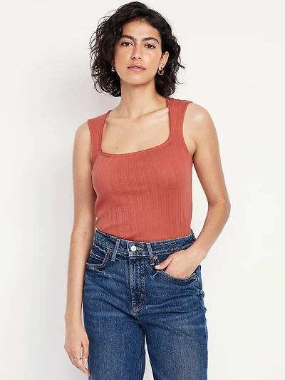 Trapeze-Neck Top
