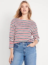 Long-Sleeve Mariner Loose T-Shirt