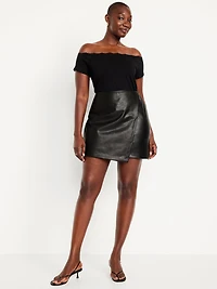 High-Waisted Mini Skirt