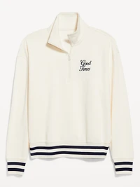 SoComfy Oversized Half-Zip Sweatshirt