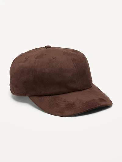 Faux-Suede Baseball Cap for Men