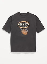 Oversized Short-Sleeve Graphic T-Shirt for Boys