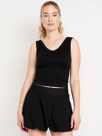Exhale Seamless Fitted Rib Tank