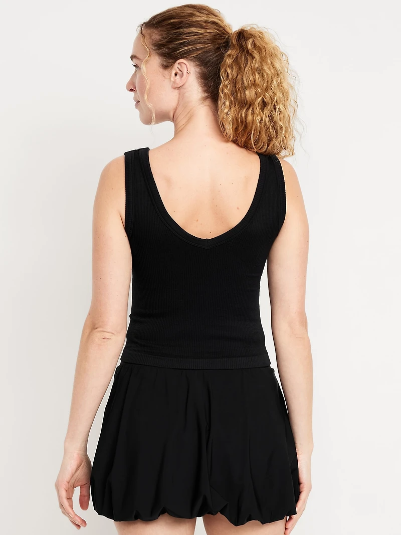 Exhale Seamless Fitted Rib Tank