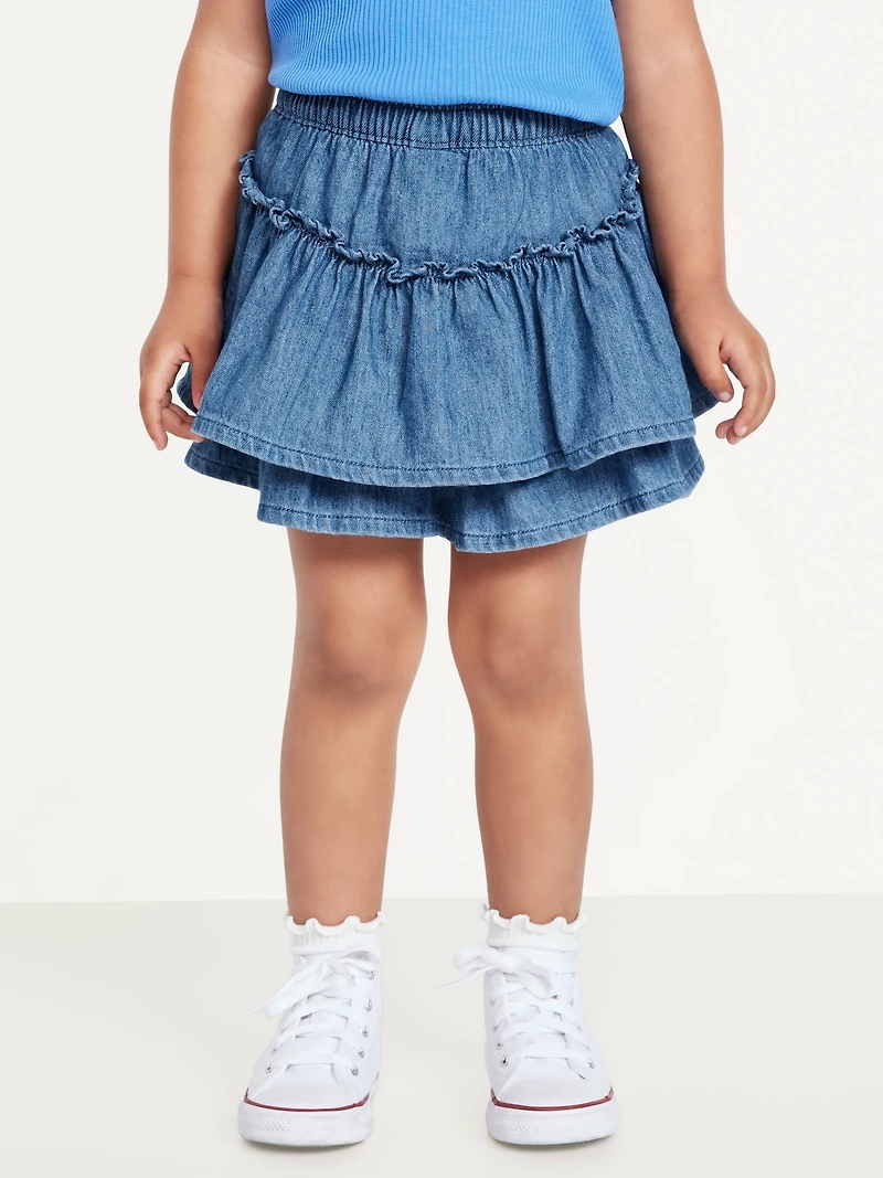High-Waisted Skort for Toddler Girls