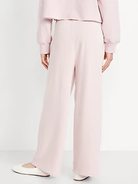 Baggy Fleece Straight-Leg Sweatpants for Girls