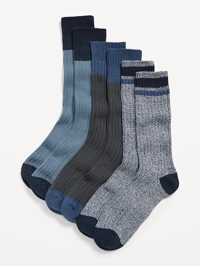 3-Pack Marled Boot Socks for Men