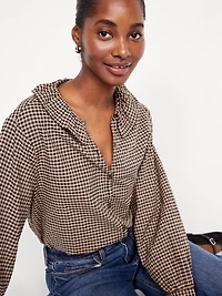 Button-Down Ruffle Shirt