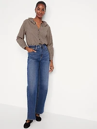 Button-Down Ruffle Shirt